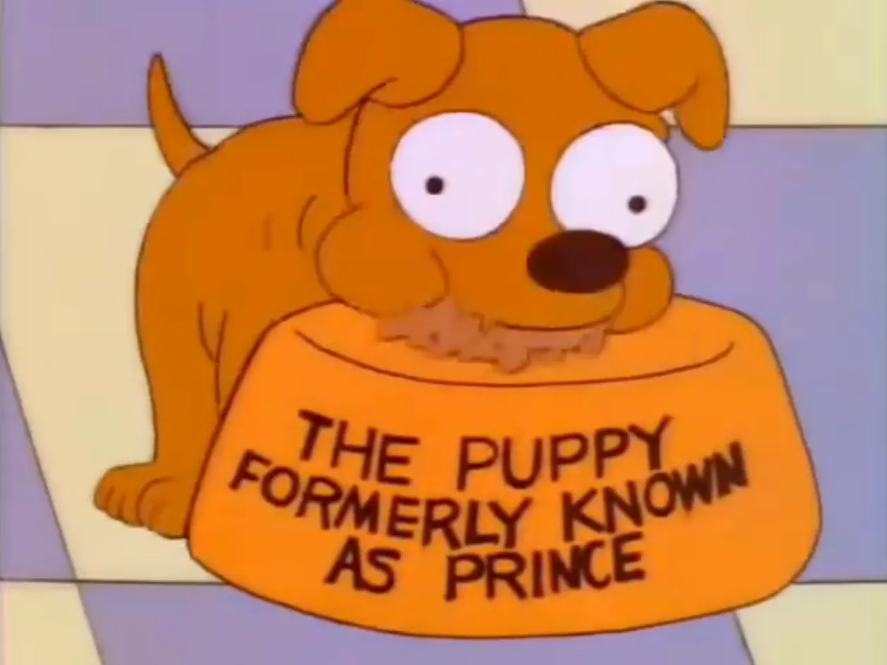 The puppy formerly known as Prince